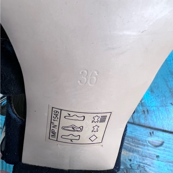 Emilie Karston Faux Suede Lace Up Heels Size 36 - Picture 10 of 10